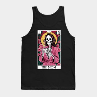 Mom Tarot Card Skeleton Mothers Day Skull Mama Tank Top